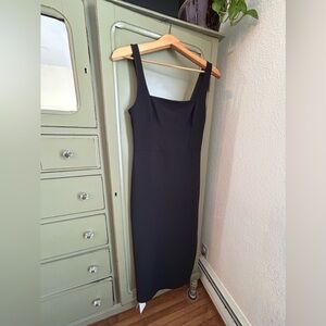 Abercrombie & Fitch women’s square next black dress w/ leg slit